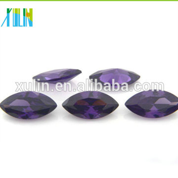 amatista marquesa de color púrpura oscuro suelta cz piedras joyas de zirconia cúbica